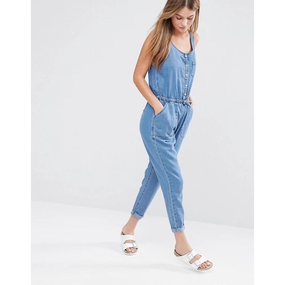 new look denim jumpsuits